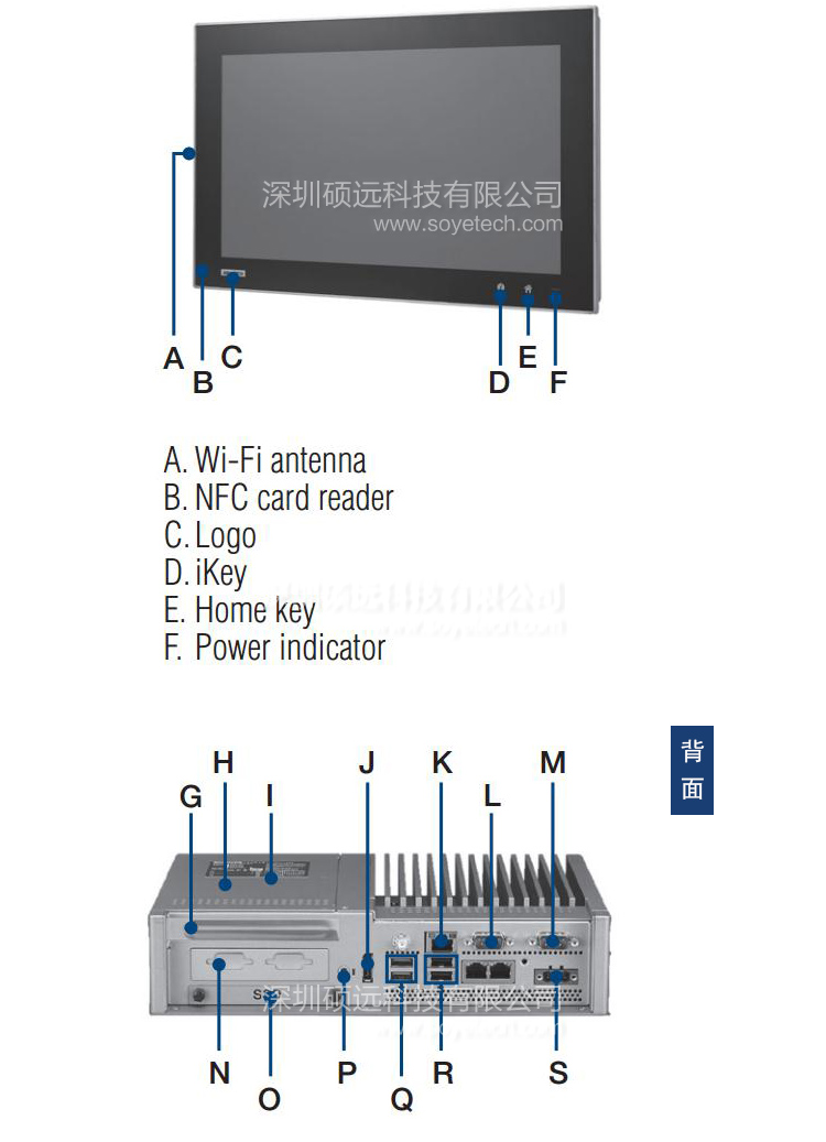 全新研華TPC-5152T 模組化15寸XGA液晶顯示器多點觸控工業平板電腦