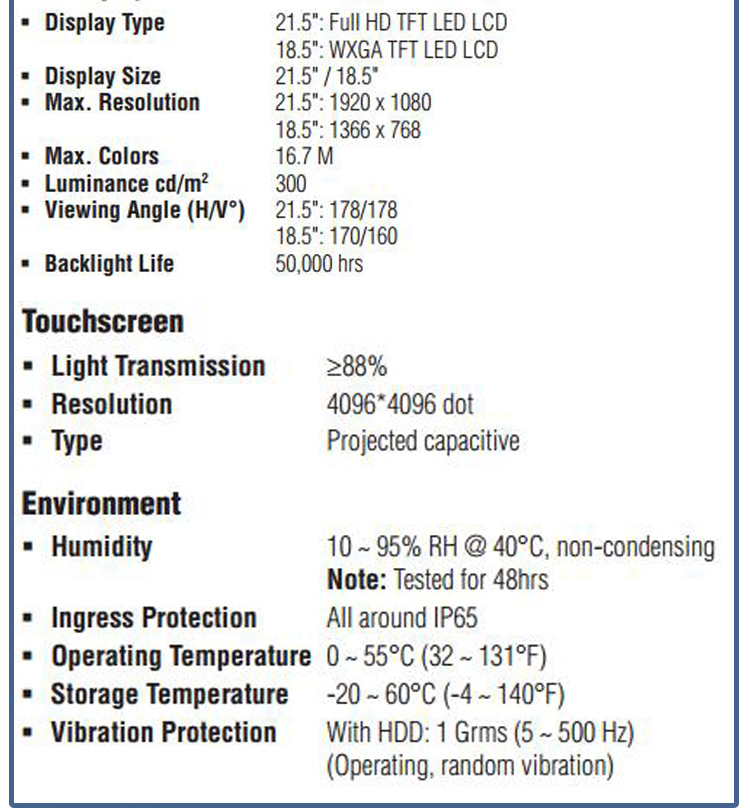 研華 C1D2/EN 50155認證 行業專用平板電腦及人機界面 SPC-2140WP