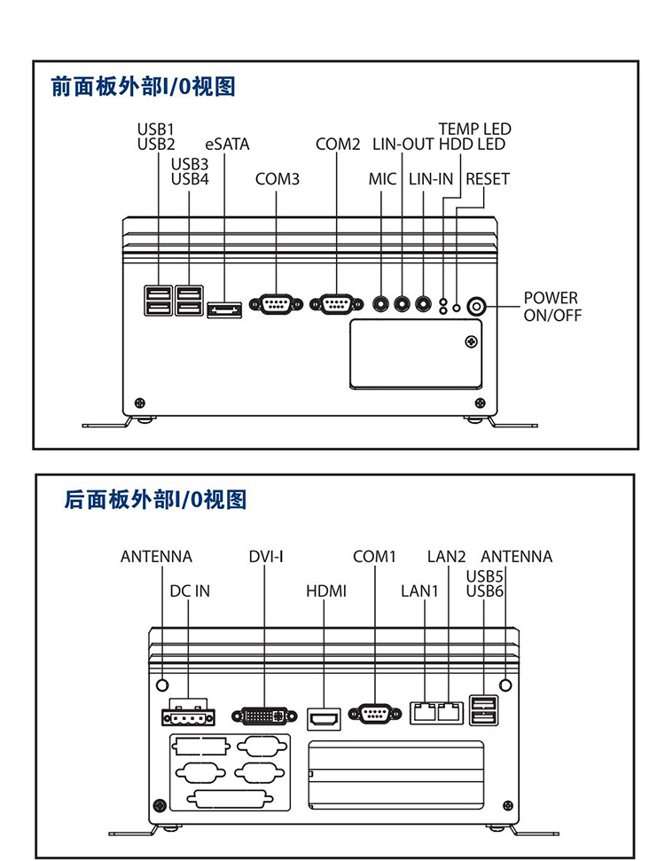 全新研華 無風扇嵌入式工控機 高性能ARK-3000系列 ARK-3440 A2