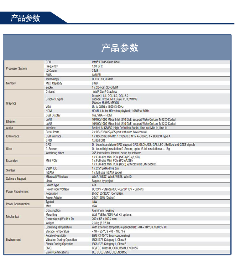 全新研華無風扇嵌入式工控機 車載應用 ARK-2231R