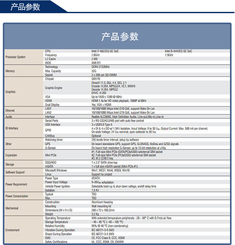 全新研華無風扇嵌入式工控機 車載應用 ARK-2250V