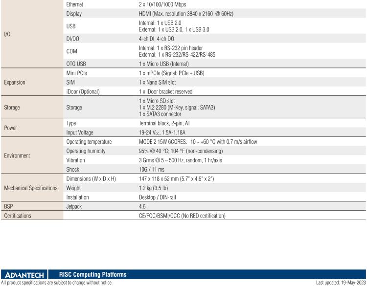 研華MIC-710AIX 基于 NVIDIA? Jetson? Xavier NXAI推理系統