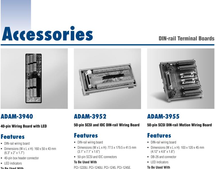 研華ADAM-3955 50針 SCSI DIN導軌移動接線板