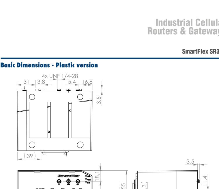 研華BB-SR31000010 SmartFlex, Global, 2x ETH, Plastic, No ACC