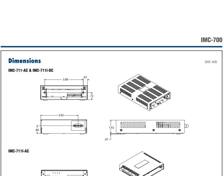 研華IMC-716-2AC-US-A Managed Modular 6-slot Media Converter Chassis, 2 AC Power (also known as MediaChassis 850-10953-2AC)