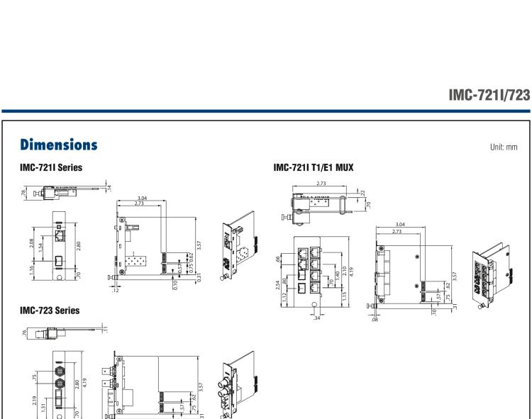 研華IMC-721I-T1MUX Managed Hardened Modular Media Converter, T1MUX, SFP (also known as iMcV 857-18110)