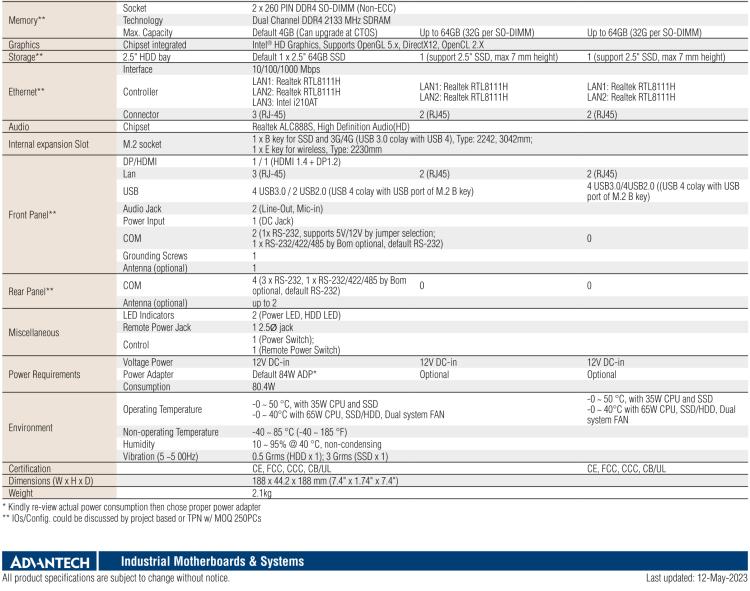 研華EPC-T4286 適配Intel? 第8/9代 Core? i 系列處理器，搭載H310芯片組。1U超薄高度，性能強勁。