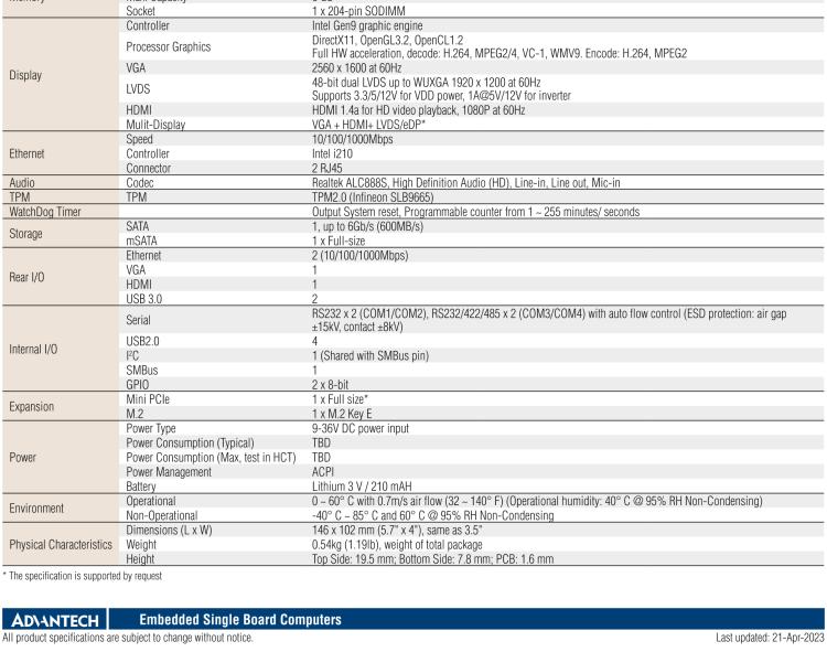 研華PCM-9366 Intel 第六代Atom?奔騰N4200賽揚N3350，3.5寸單板電腦