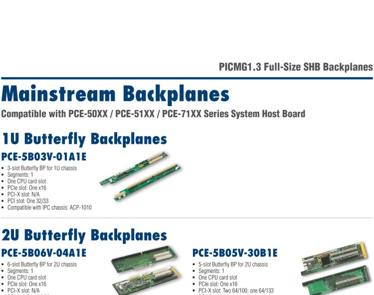 研華PCE-7B13 PICMG 1.3 Full-Size SHB Backplanes, Server Grade Backplanes, 14-slot Rackmount Chassis Backplanes