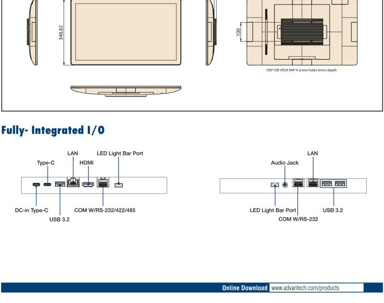 研華UTC-124I1 23.8" Ubiquitous Touch Computer with 11th Gen Intel? Core? i5-1145G7E / i3-1115G4E Processor