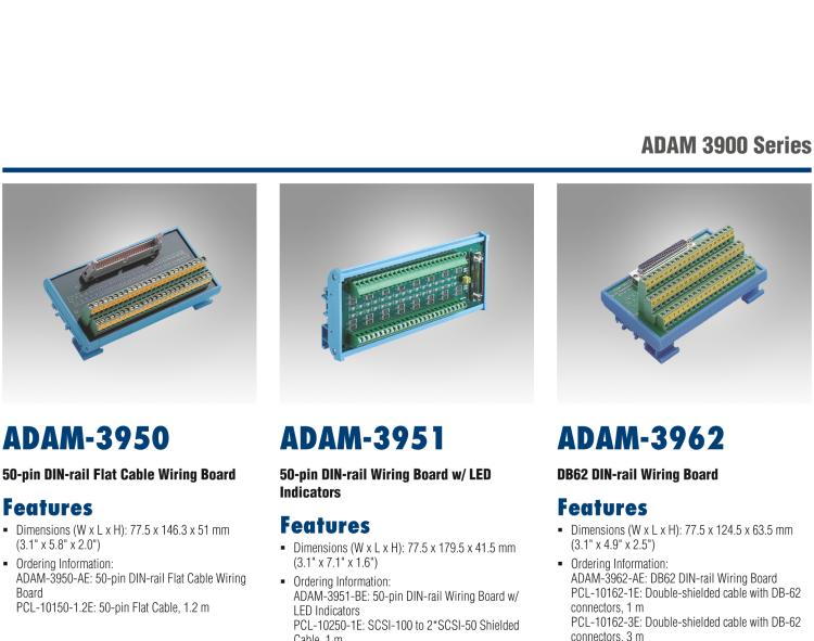 研華ADAM-3925 DB-25接線端子，DIN導軌支架